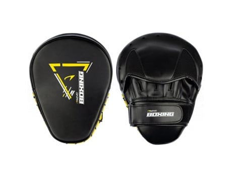 Set de sparring con almohadillas de boxeo - Negro/Amarillo AVENTO