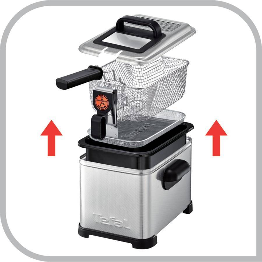 Freidora Semi-Profesional TEFAL FR5161 (1.3 kg - Inox)