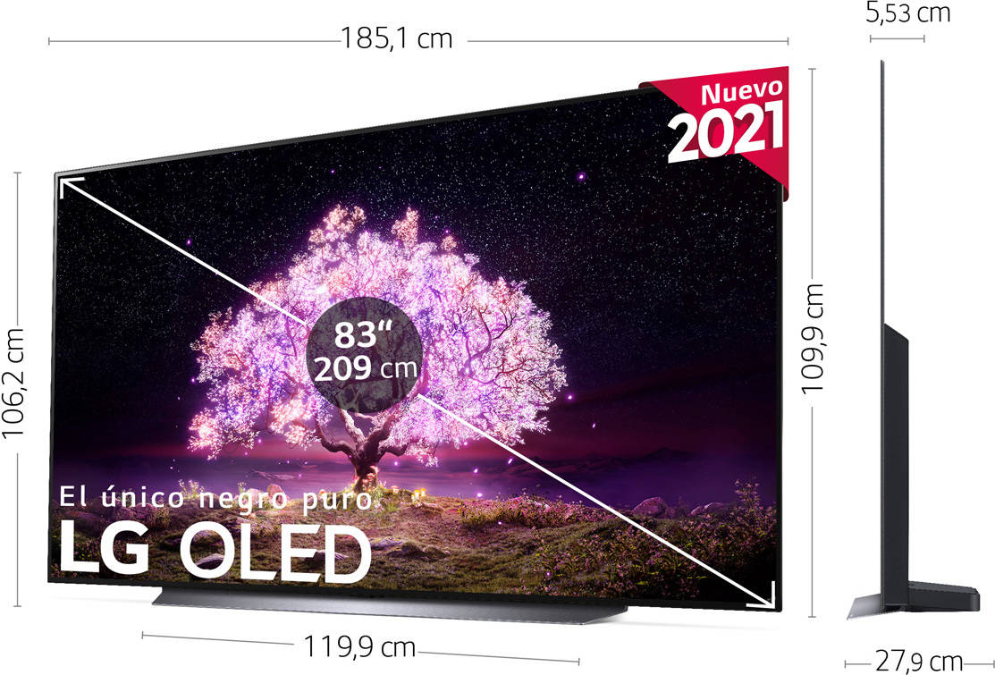 TV LG OLED83C14 (OLED - 83'' - 209 cm - 4K Ultra HD - Smart TV)