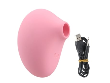 Mini vibrador de masaje de succión recargable por USB con 10 modos para mujeres (rosa) VEANXIN