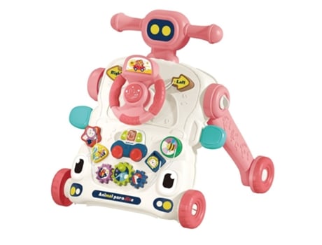 Andador Musical 3 en 1 CHIPOLINO Coche Rosa