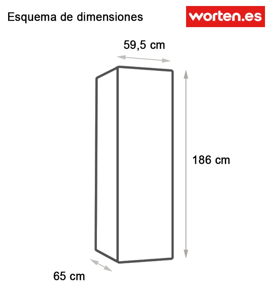 Frigorífico 1 puerta AEG RKB738E5MX (186 cm - 390 L - Inox)