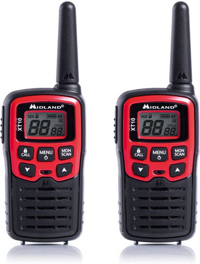 Walkie-talkie MIDLAND XT10 (16 Canales - 4 Km - Rojo)