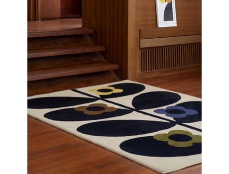 Alfombra De Salón Wild Rose Negro 160X230 ORLA KIELY