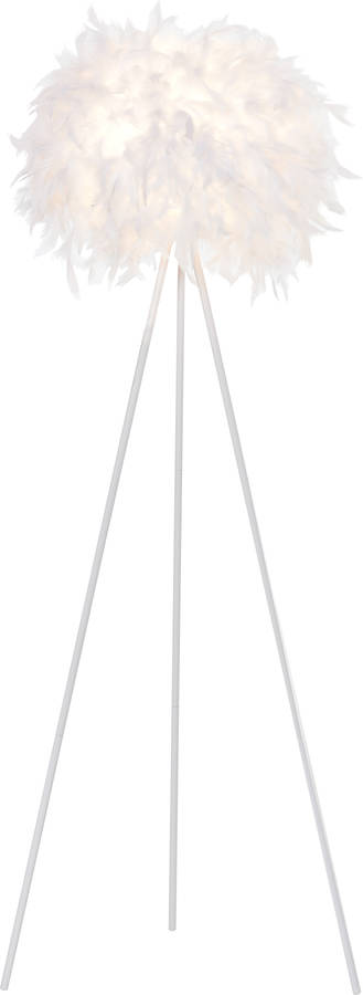 Lámpara de Pie HOMCOM B31-293 (Blanco - E27 - 40W - Metal - 54x54x147 cm)