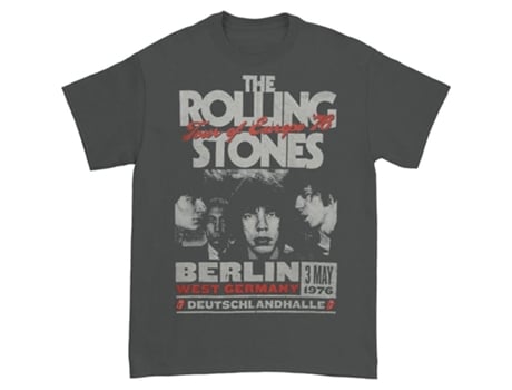 Camiseta ROCKINSTONE Rolling Stones Europe Algodón para Hombre (3XL)