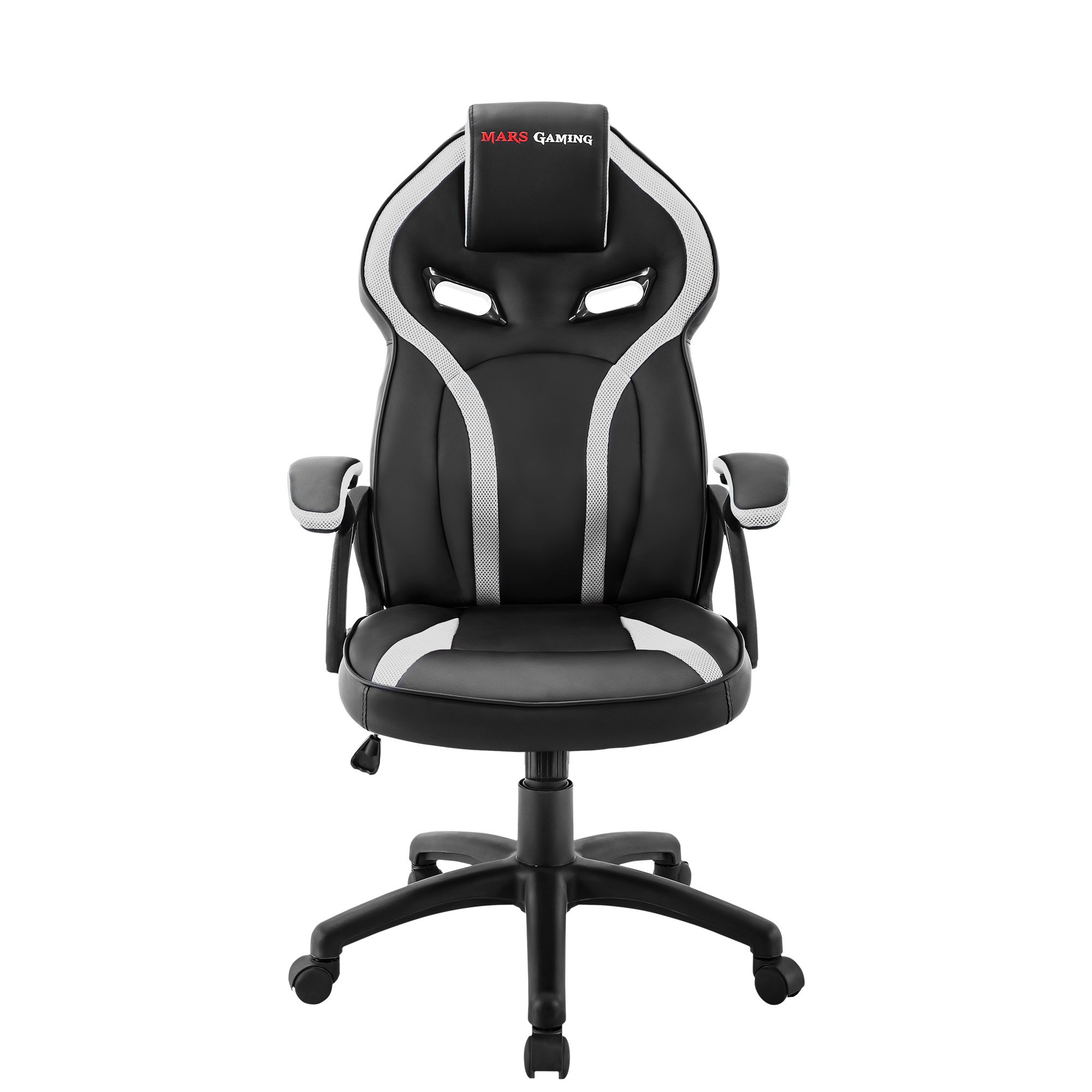 Silla Gaming MARS GAMING MGC118BW (Hasta 130 kg - Elevador a Gas Clase 4 - Blanco)