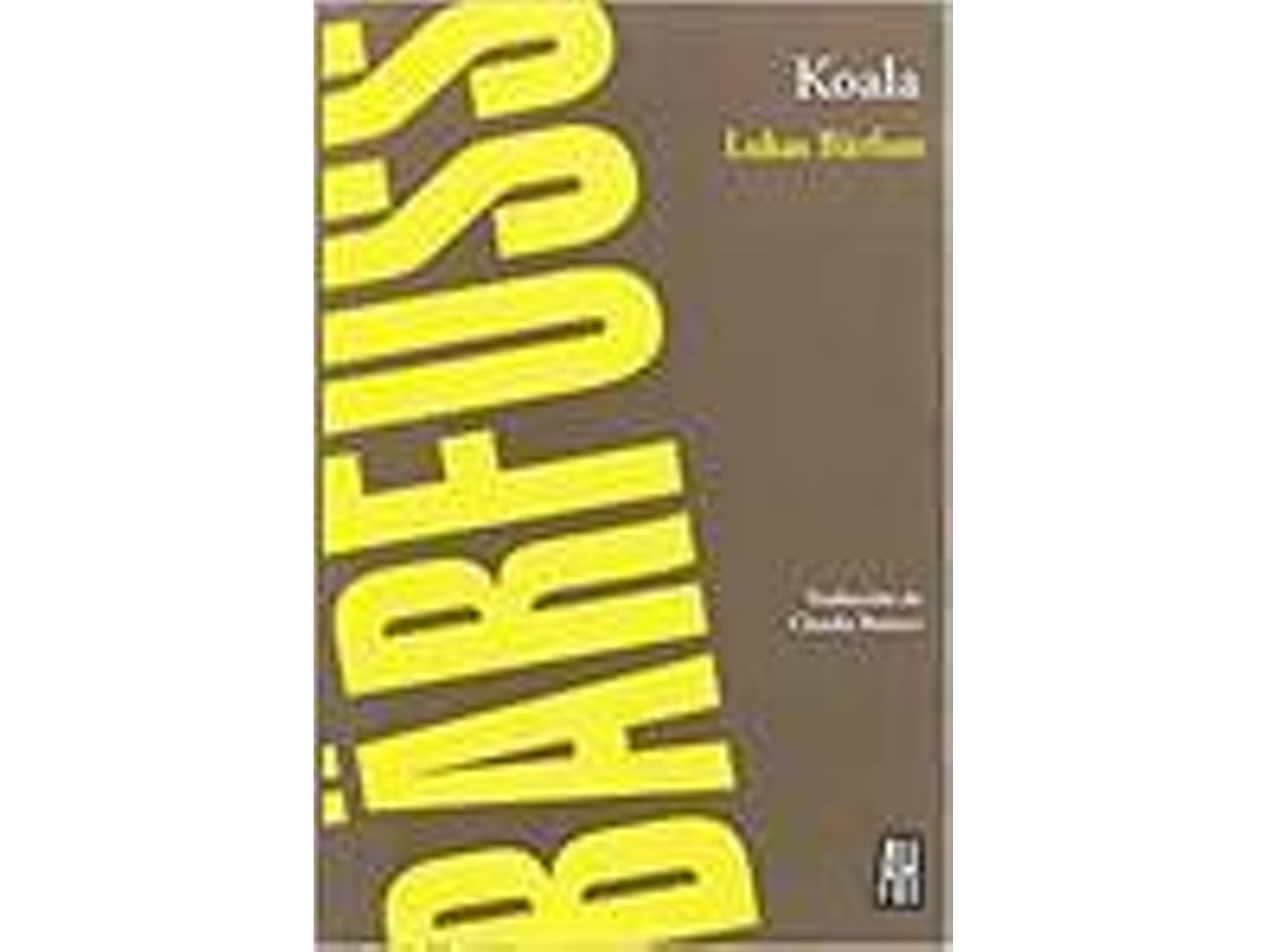 Libro KOALA de Lukas Bärfuss