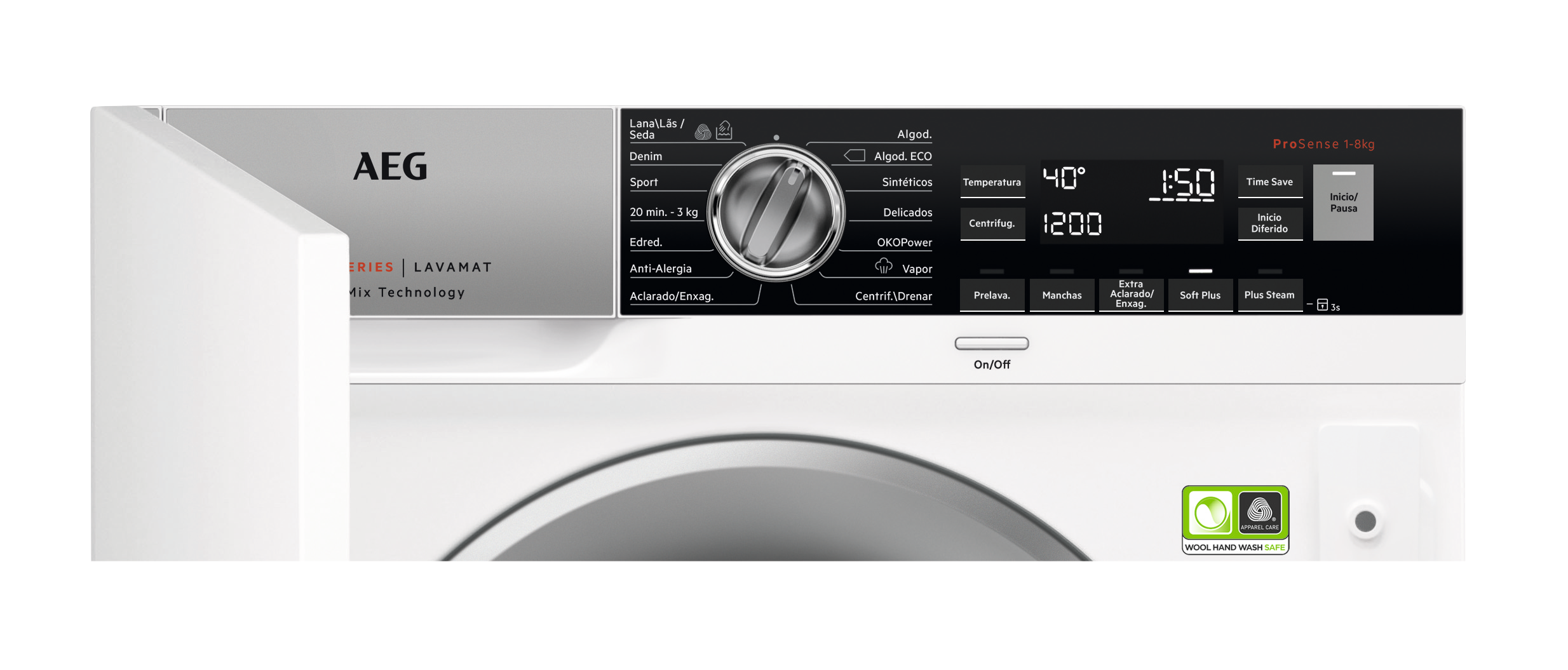 Lavadora Integrable AEG L8FEC842BI (8 kg - 1400 rpm - Blanco)