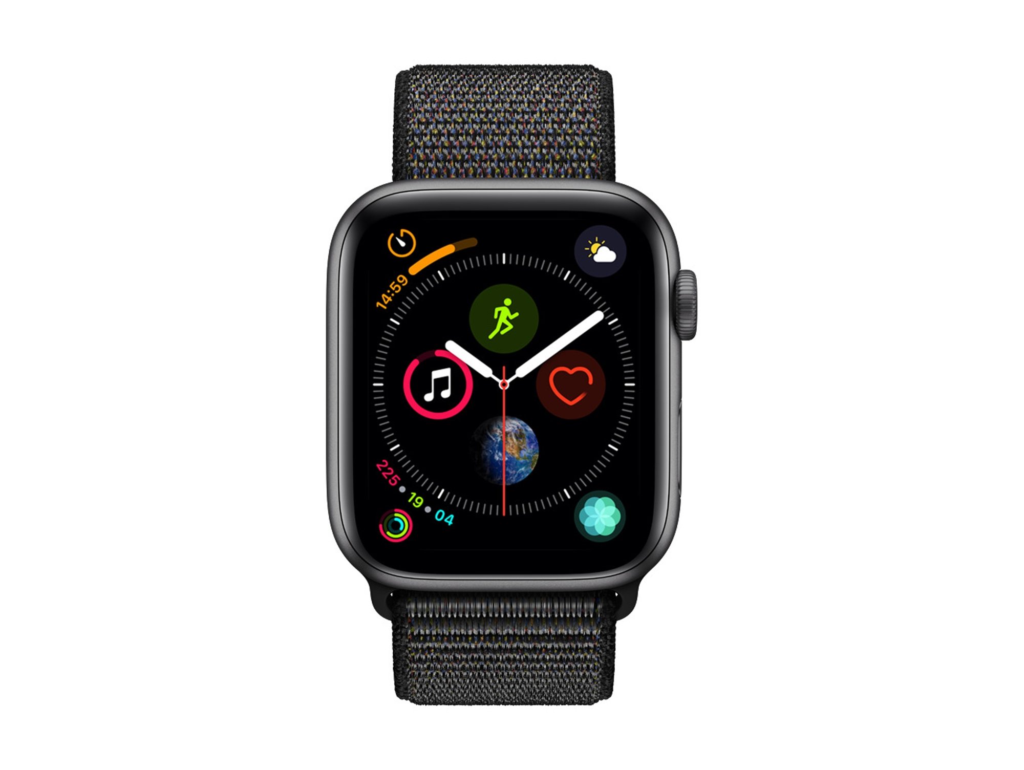 APPLE Watch Series 4 Cellular 44mm loop gris espacial, negro