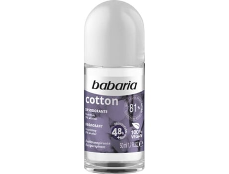 Desodorante Roll-on BABARIA Algodón Nutritivo (50 ml)