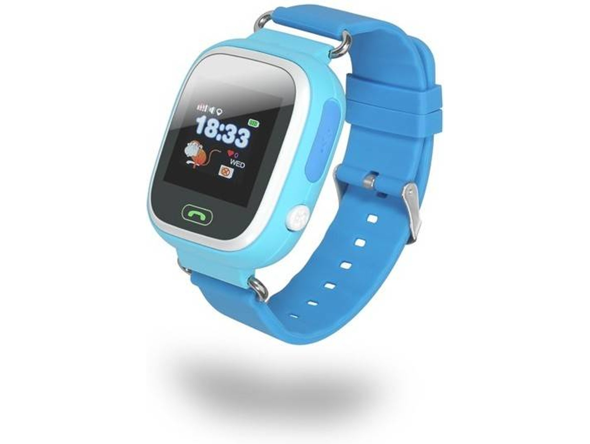 Ajustamiento Maligno Chispa  chispear Smartwatch para niños Q90 Azul
