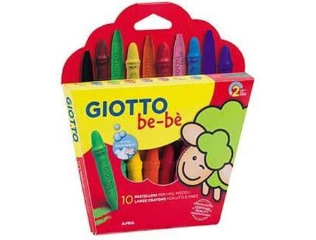 Estuche Giotto 10 unidades de ceras sacapuntas bebè uds super