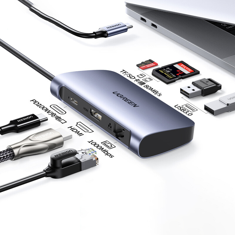 Ugreen Hub USB 50852 Plateado
