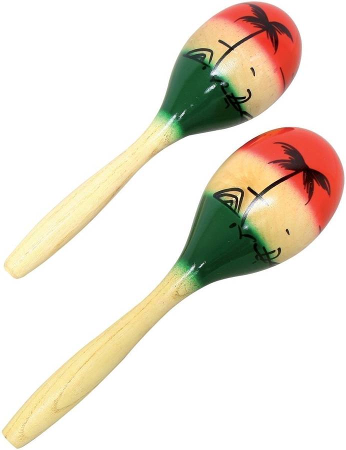 Maracas Club Salsa pintadas 19 cm f835330 set