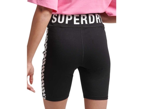 Calção SUPERDRY Shorts Code Essential Sl Cycle Preto XS Mulher