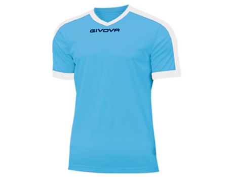 Camiseta de Hombre para Fútbol GIVOVA Mangas Curtas Revolution Azul (3XL)