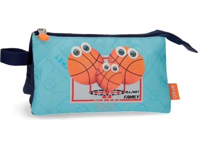 Estuche ENSO Basket Family Azul (22x12x5cm)