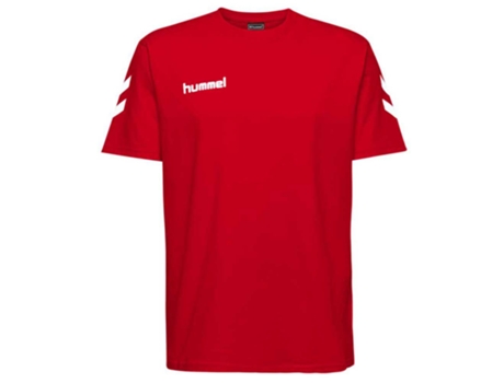 Camiseta de Hombre para Fútbol HUMMEL Go Algodón Rojo (XL)