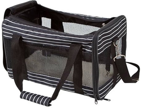 Transportín para Perros y Gatos KERBL Ajustable (Negro - 40x26x28cm - S - Porte Pequeño)