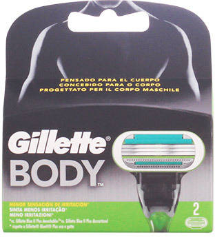 Recargas Láminas de Afeitar GILLETTE Body 2 Unidades