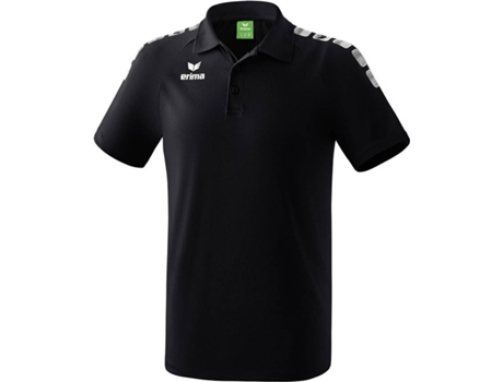 Polo para Hombre ERIMA Essential Negro, Blanco para Multideportes (L)