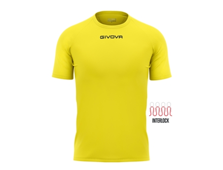 Camiseta de Niños para Fútbol GIVOVA Amarillo (2XS)