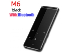 S/MARCA Lector MP3 M6 Bluetooth Compatible Mp4 Player Lossless 10 Configuración Brillo Mp5Mp6 Walkman Fm Radio Ebook Grabadora de voz Compatible con tarjeta TF Sin memoria