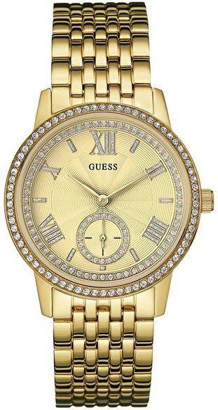 Reloj Guess W0573l2 mujer acero dorado analogdigital para womens de automatic con correa en cloth s0312336