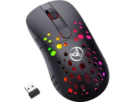 Ratón Gaming VEEKI YST-SB05 (Inalámbrico - 10000 DPI - Negro)