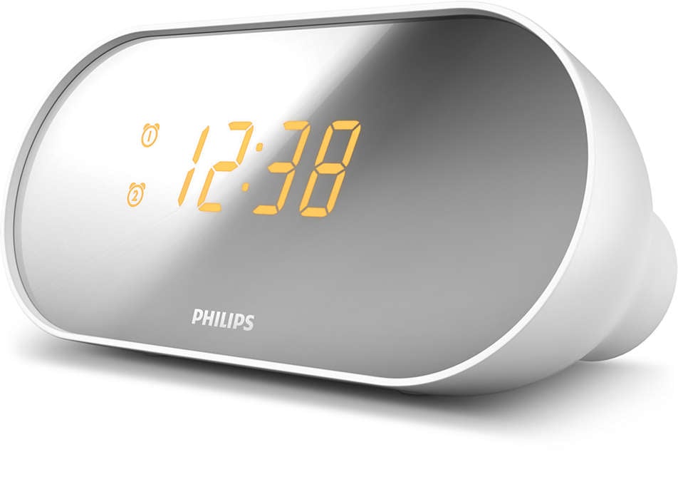 Radio Despertador PHILIPS AJ2000/12 (Blanco - Digital - FM - Corriente - Alarma Doble - Función Snooze)