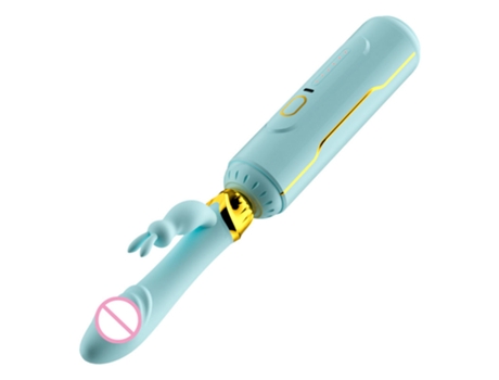 Vibrador telescópico desmontable con 10 frecuencias para mujer (azul) VEANXIN