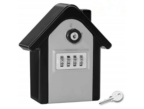 Caja fuerte para llaves montada en la pared con código digital y llaves de emergencia, caja fuerte grande para llaves, tamaño XL, caja fuerte para ...