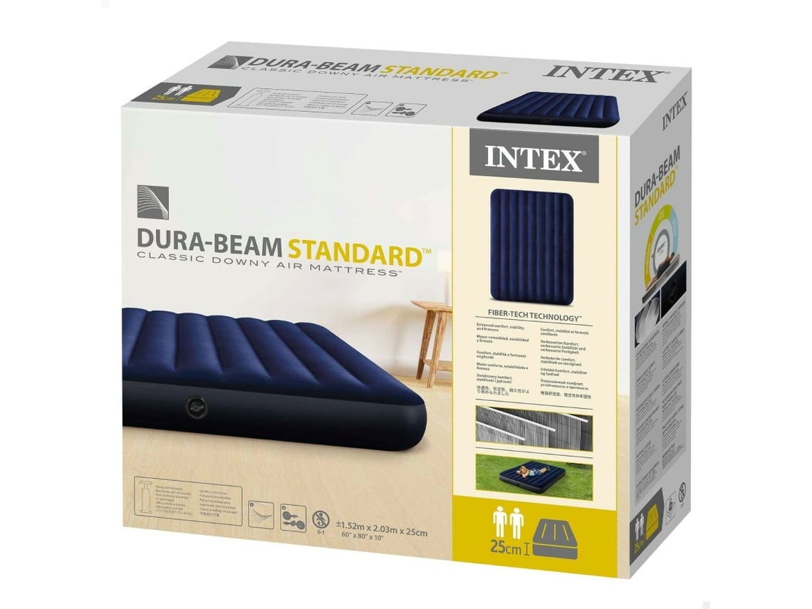 cama Hinchable Intex Standard Classic Downy 203 x 25 x 152 cm