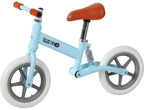 Bicicleta Homcom Balance bike 85 36 54 cm azul sin pedales 85x36x54