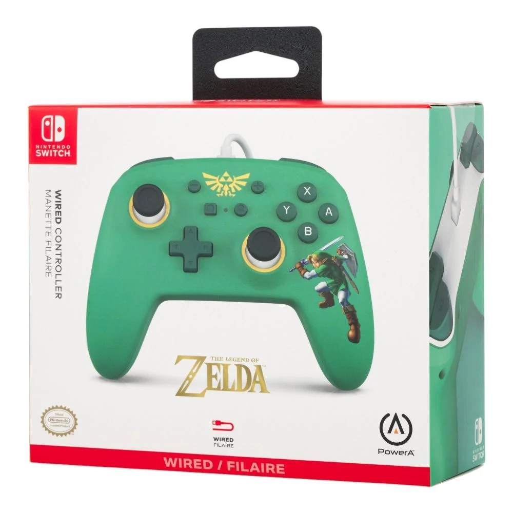 PowerA Nintendo Switch Wired Controller (The Legend of Zelda: Hyrule Defender)