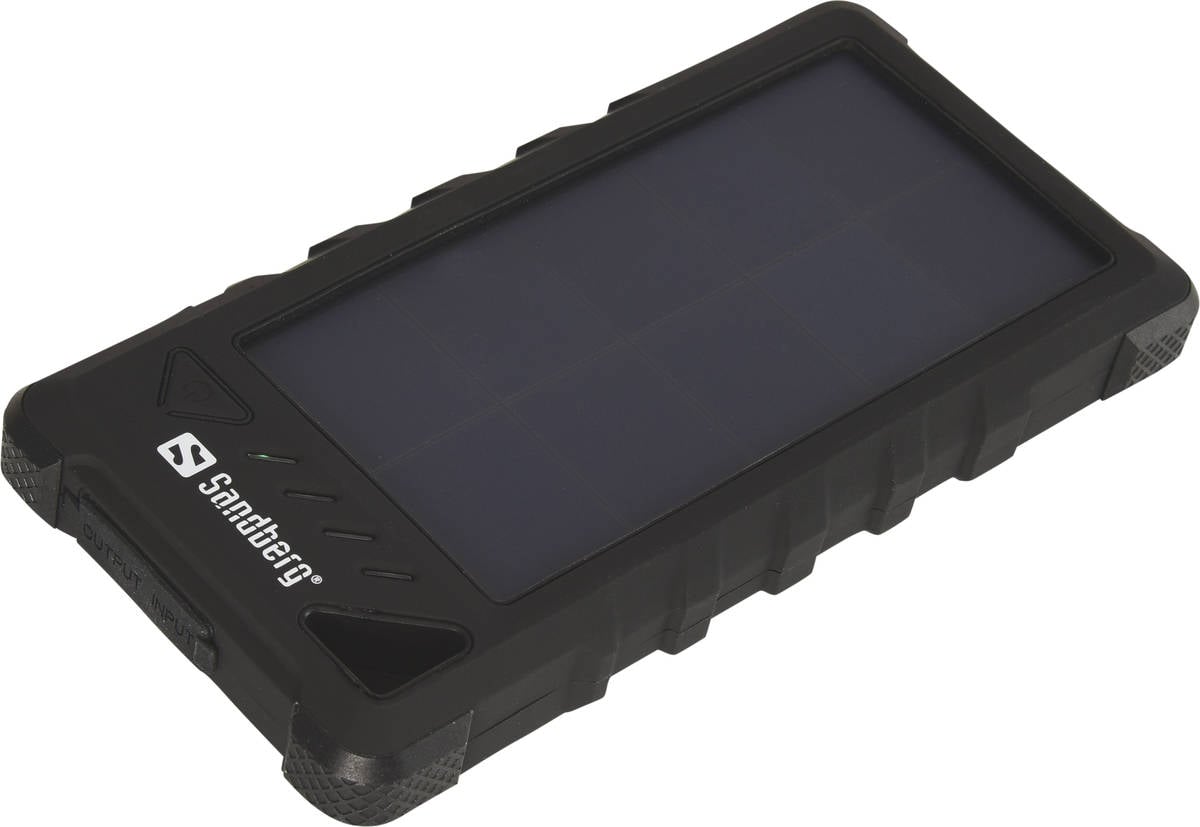 Powerbank SANDBERG Outdoor Solar (16000 mAh -  USB - Negro)