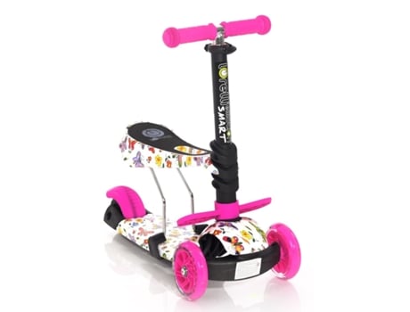 Scooter Infantil con Asiento SMART by Lorelli borboleta rosa