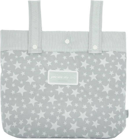 Bolso de Maternidad CAMBRASS Star Gris (17x40x34 cm)