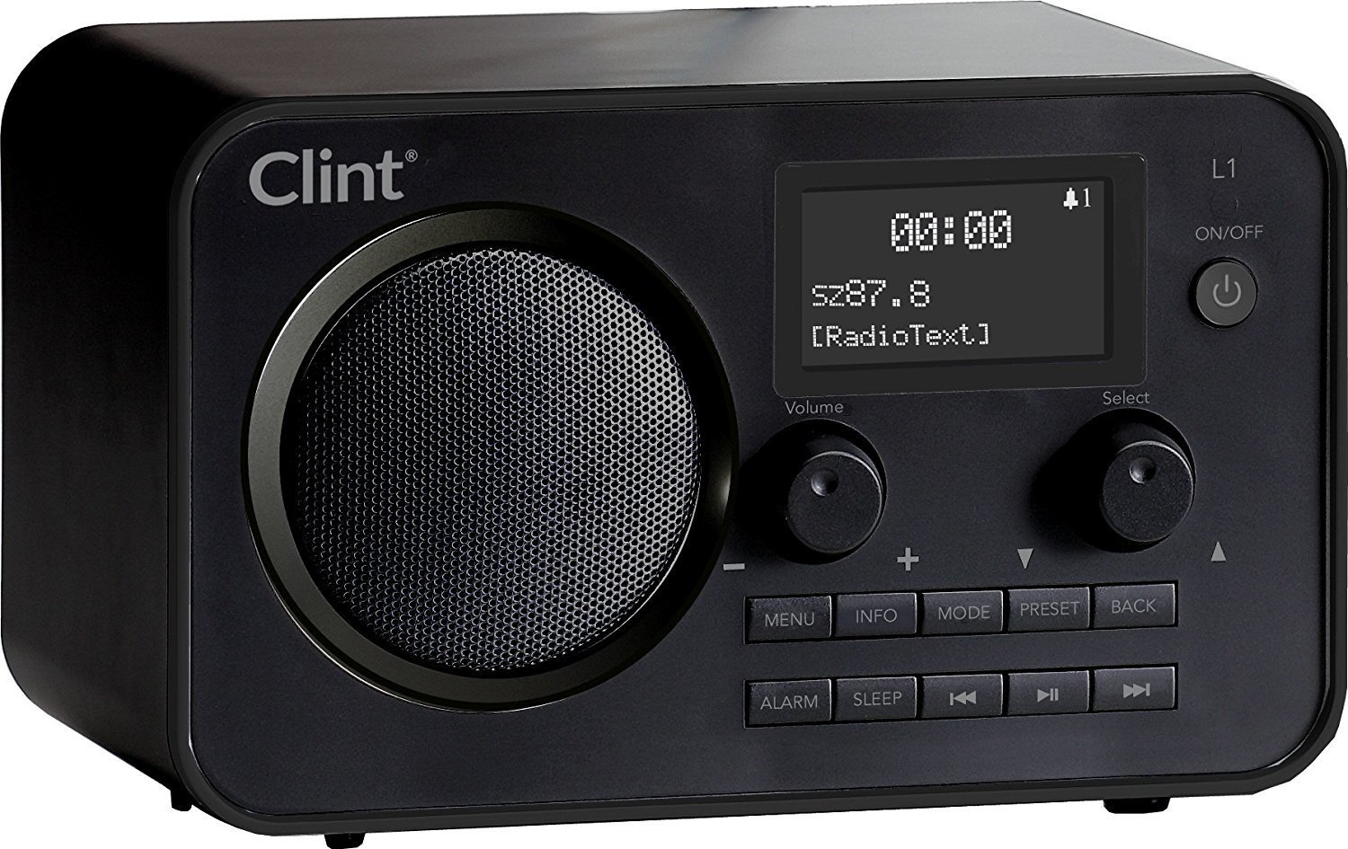 Radio Portátil CLINT Classic DAB+ / FM Radio Bluetooth Negro