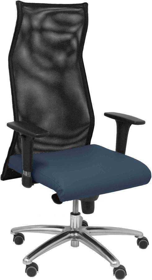 Silla Ejecutiva PYC Sahuco Azul (Brazos Ajustables - Malla)