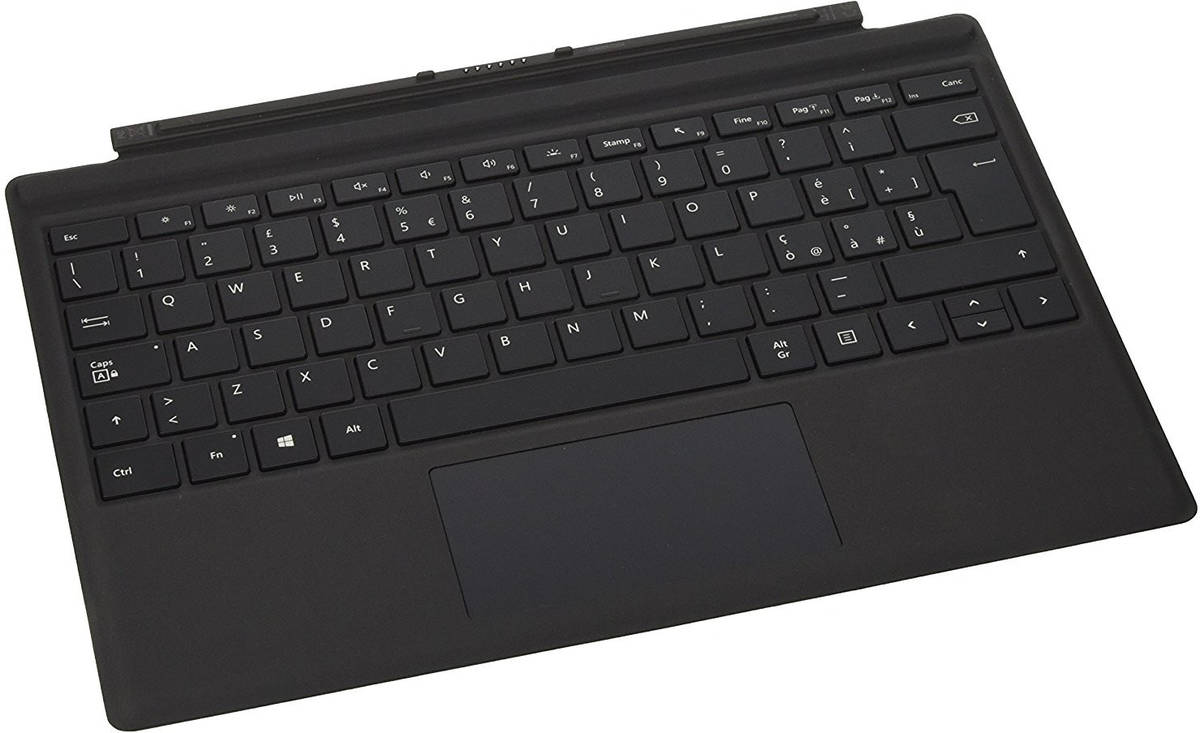 Microsoft Fmm00010 Teclado para negro qwerty italiano cover port tejido surface pro 4 3