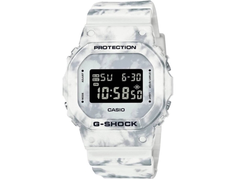 Reloj Digital CASIO G-Shock Hombre (Acero y Resina - Blanco)