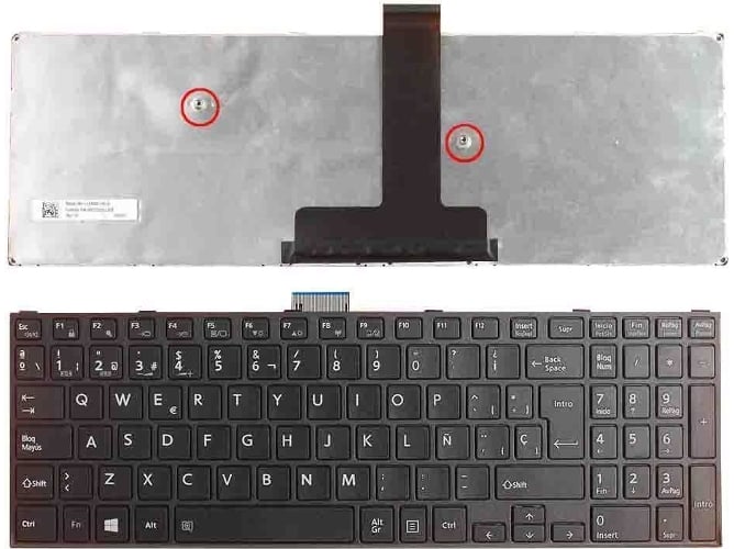 Portatilmovil® Teclado Para toshiba satellite pro r50c tecra a50c z50c a50c1510 a50c1520