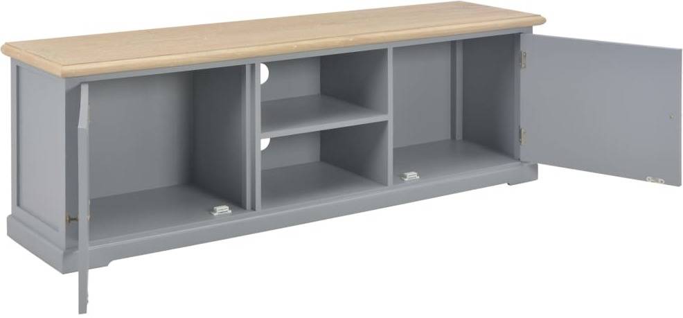 Mueble de TV ART PLANET (120x30x40cm - Madera Maciza - Gris)