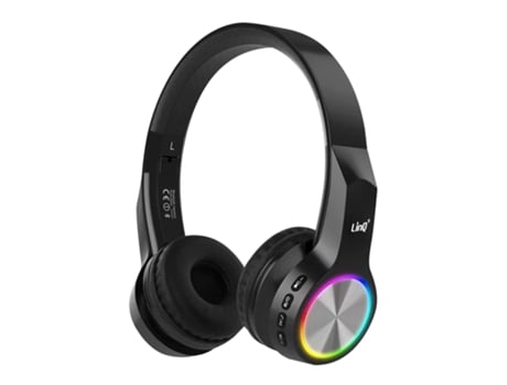 Auricular Bluetooth Multipunto 10H de Autonomía Cable Retráctil R8344 Linq  Negro