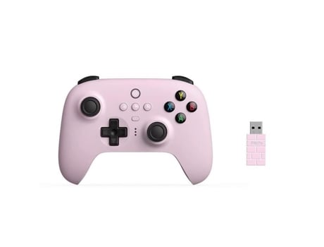 Mando 8Bitdo Ultimate 2.4Ghz Inalámbrico Windows PC Android y Raspberry Pi Rosa