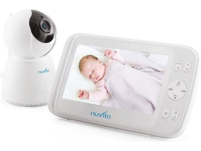 Nuvita 3052 Videovoice 5.0 vigilabebés camara – escucha control remoto nocturna gran pantalla 5 comunicación de 2