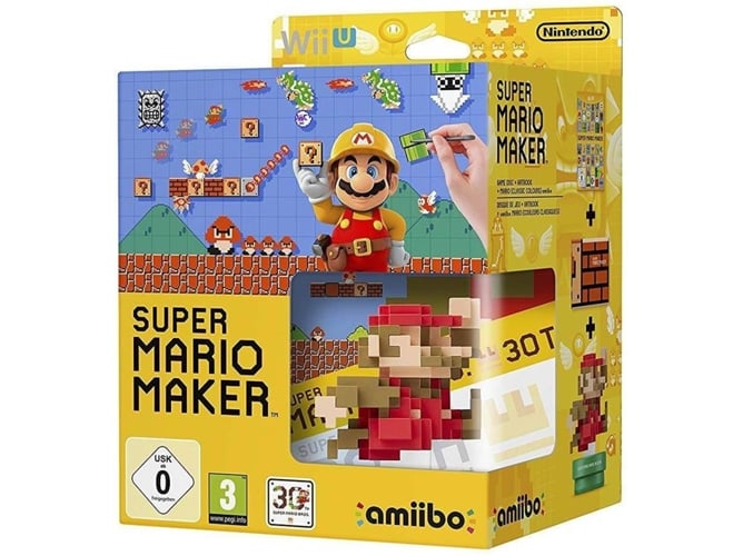 Juego Wii-U Mario Maker + Artbook + Amiib