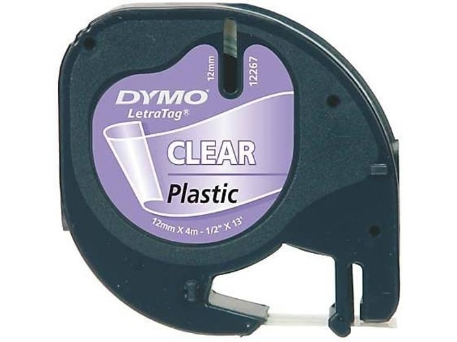 Cinta Laminada DYMO 12mm LetraTAG Plastic tape